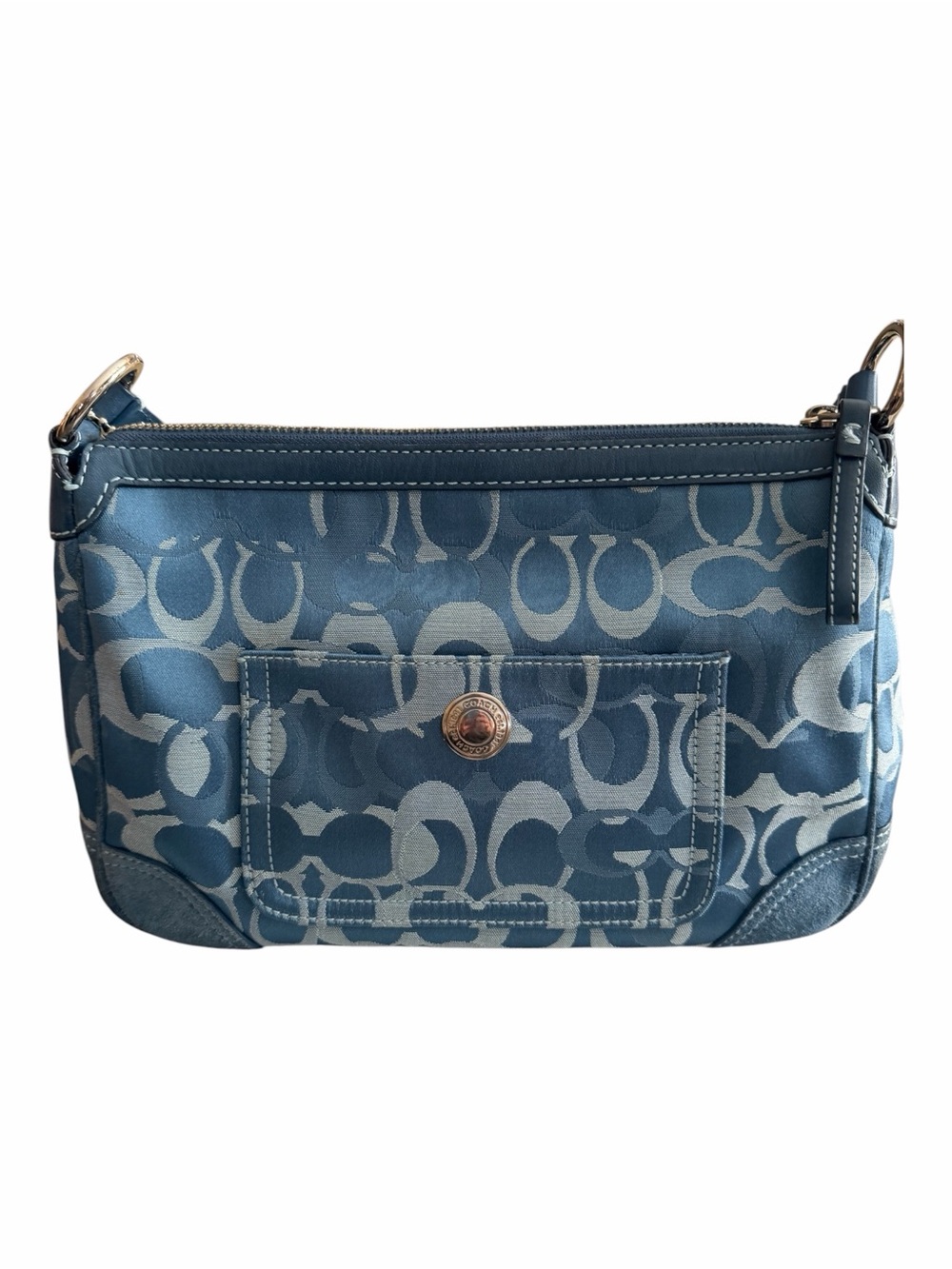 Coach Y2K Chelsea Optic Signature Jacquard and Suede Shoulder Bag - Picture 4 of 14